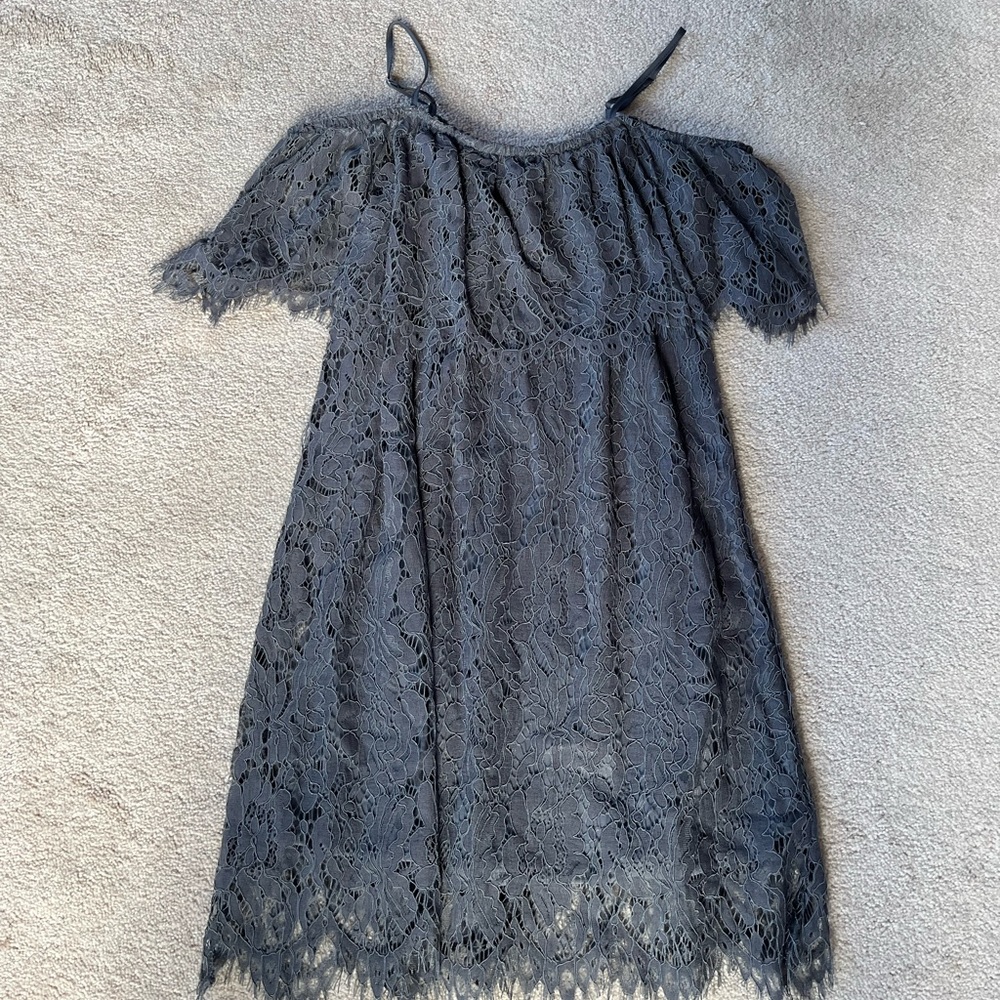 Grey Lace Dress